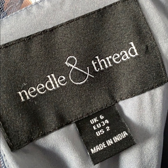 Needle & thread garden flower blue dress size 2 - Picture 5 of 16